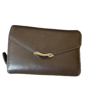 Samsonite Brown Leather Palm Sized Wallet